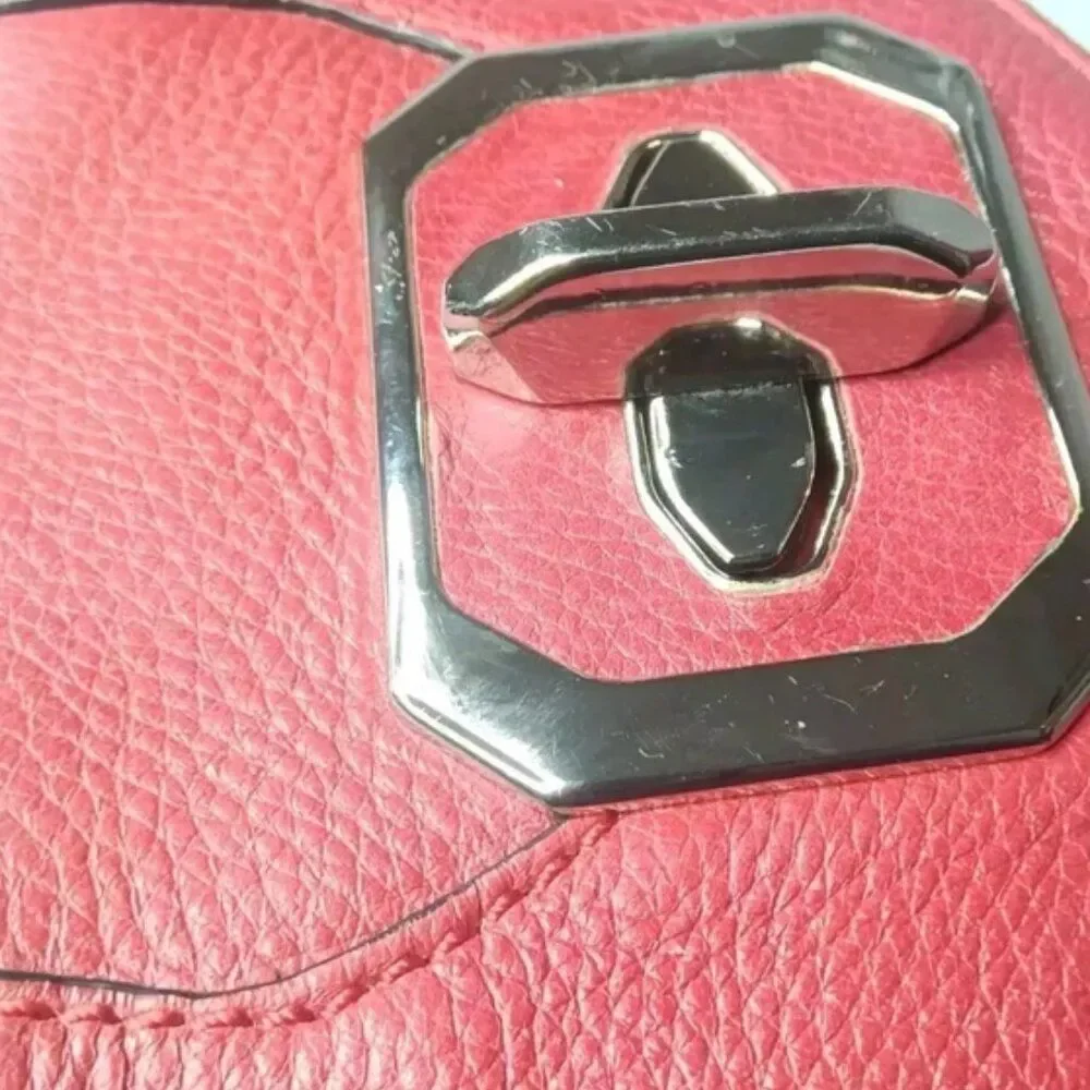 Oryany Red Handbag Small Pebbled Leather Purse